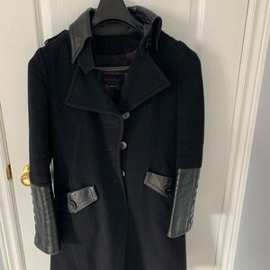 Hide House Collection black with Leather coat